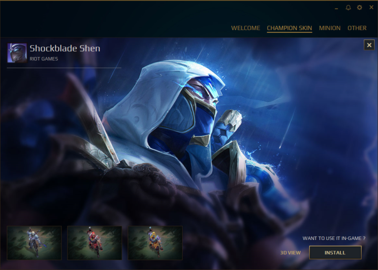 Shockblade Shen – Mod Skin Lol